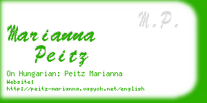 marianna peitz business card